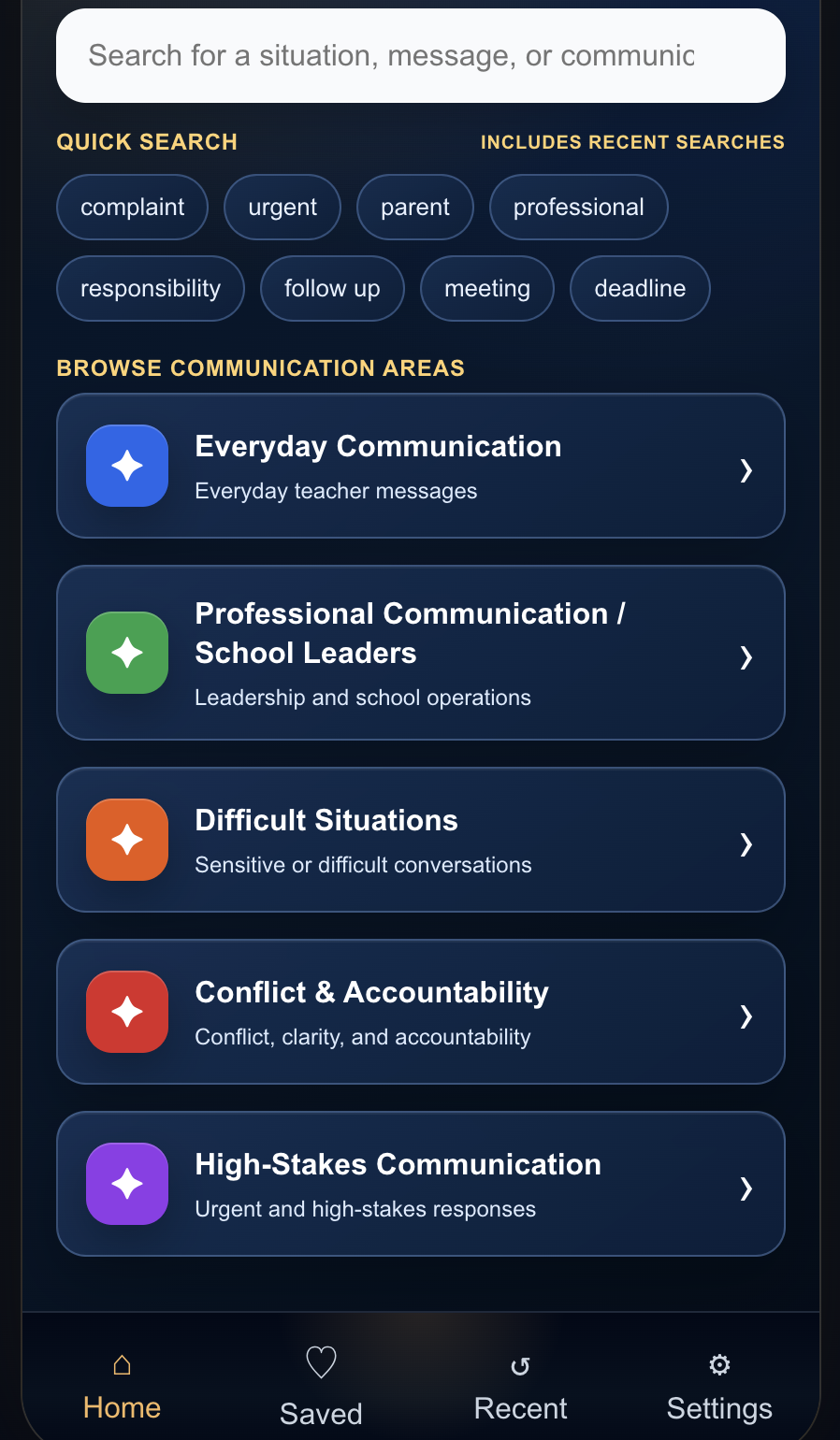 BridgeEDU app screenshot